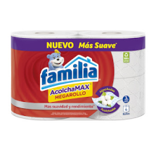 Papel Higiénico Familia Acolcha Max Mega rollo Paquete X 4 Unidades 