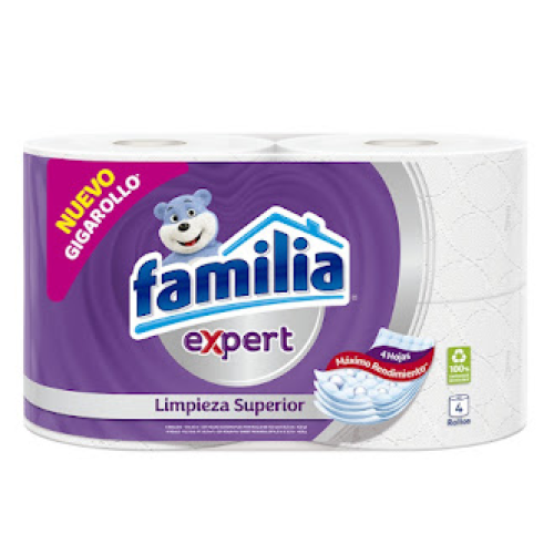Papel Higiénico Familia Expert Paquete X 4 Unidades 
