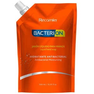 Bacterion Jabón liquido para manos Antibacterial Doy pack X 500 Ml 