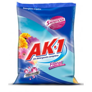 AK-1 Detergente Floral en polvo Bolsa X 450 Gramos 