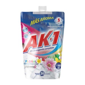 AK-1 Detergente Liquido Floral Doy pack X 1800 Ml 