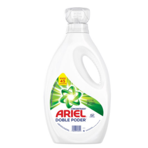 ariel detergente liquido doble poder x 1800 ml