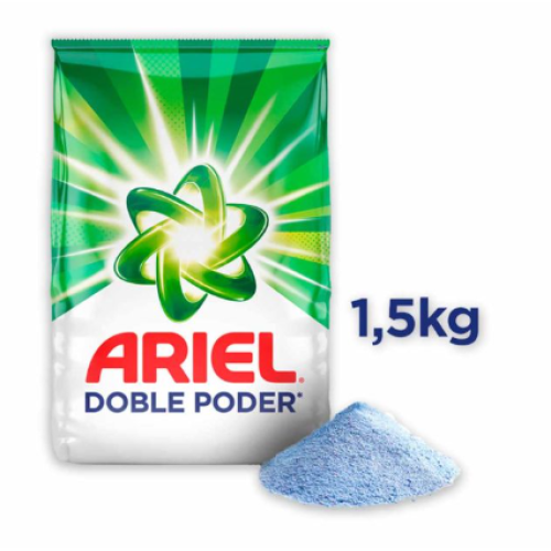 ariel detergente polvo doble poder x 1500