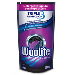 Woolite Detergente liquido para Ropa Oscura Doy Pack X 500 Ml 