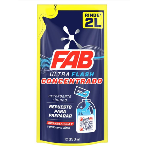 Fab ultra concentrado Repuesto para preparar Doy pack X 330 Ml 