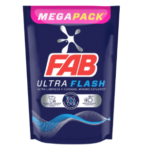 Fab ultra flash Detergente Liquido Doy pack X 1.8 L 
