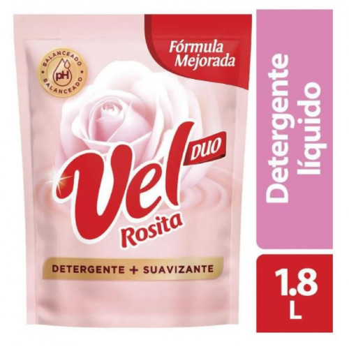 Vel Rosita Dúo Detergente Liquido Doy Pack X 1.8 Litros