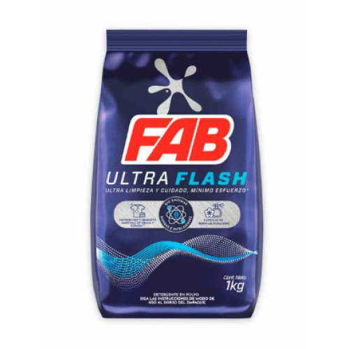 fab detergente polvo ultra flash x 1 kg