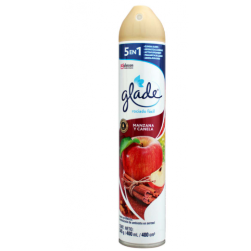 Glade aromatizante en Aerosol Manzana y canela Lata X 400 Ml 