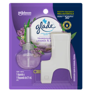 Glade Ambientador Lavanda Aloe Repuesto + Aparato