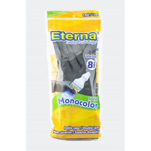 Guantes eterna Monocolor Talla 8 1/2 Paquete X 1 Par