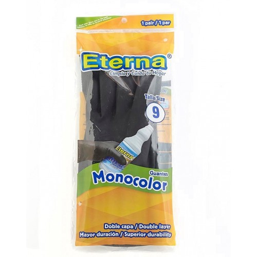 Guantes eterna Monocolor Talla 9 Paquete X 1 Par