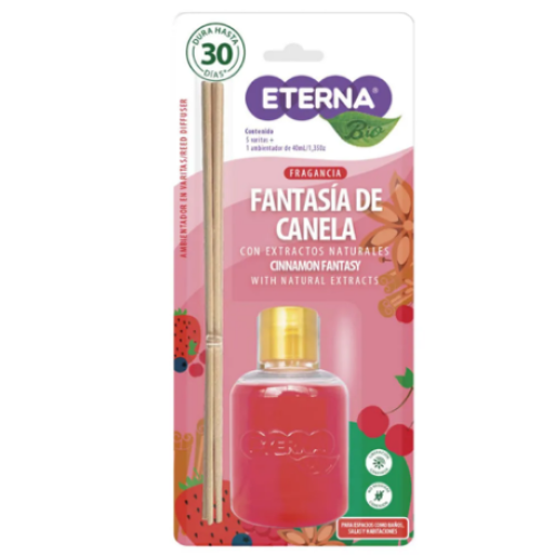 Eterna ambientador en varitas fantasía de canela x 40 ml 