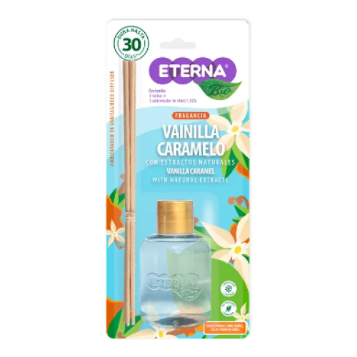 Eterna ambientador en varitas Vainilla Caramelo x 40 ml 