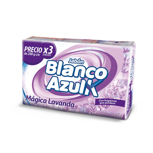 Jabón Blanco Azulk  Mágica lavanda 3 Barras X 200 Gramos 