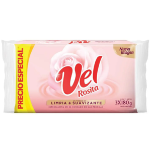 vel rosita jabon 3 unidades x 180 gr c/u