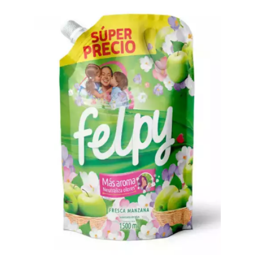 felpy suavizante manzana fresca doy pack x 1500 ml