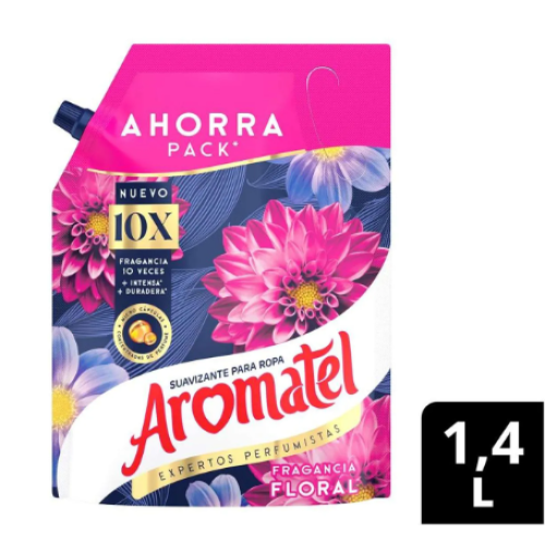 Arómatel suavizante para ropa Floral Repuesto económico Doy pack X 1.4 L