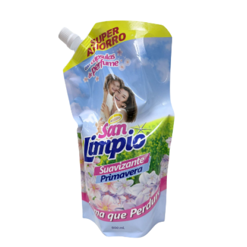 San Limpio Suavizante primavera Doypack x 900 ml 
