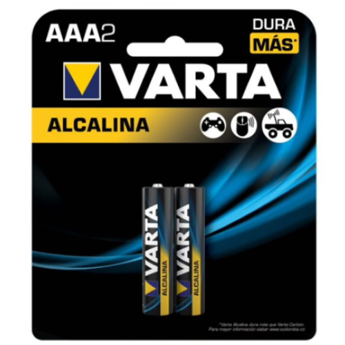 varta pila alcaline aaa x 2 unidades