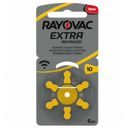 Pila Auditiva Rayovac Extra # 10 X 6 Unidades 