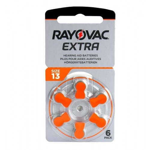 Pila Auditiva Rayovac Extra # 13 X 6 Unidades 