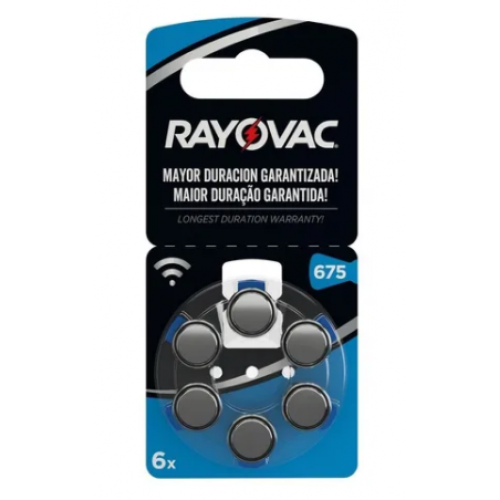 Pila Auditiva Rayovac Extra # 675 X 6 Unidades 