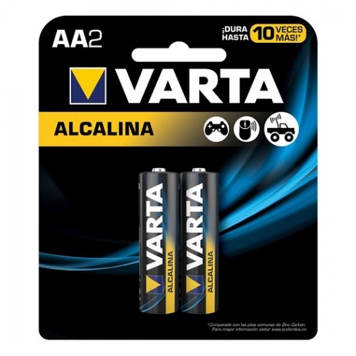 Pila Varta  Alcalina AA2 X 2 Unidades 