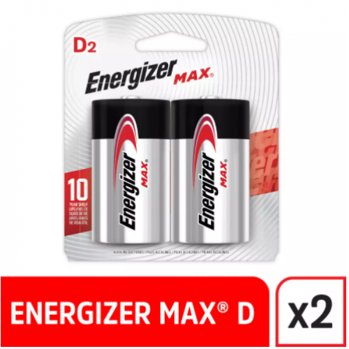 Pila Energizer Max D2 X 2 Unidades
