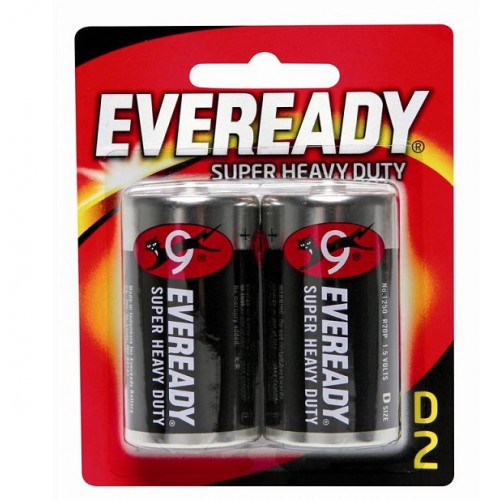 Pila Eveready Super Heavy duty D2 x 2 Unidades Pila Eveready Super Heavy duty D2 x 2 Unidades