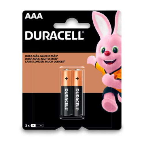 pila duracell AAA x 2 unidades