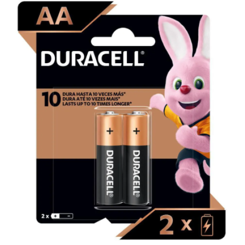 pila duracell AA x 2 unidades