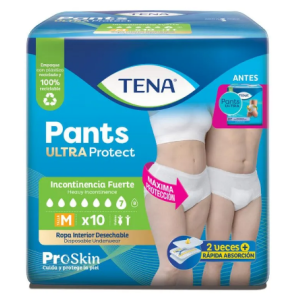 Tena Pants Ultra Talla M Paquete X 10 Unidades 
