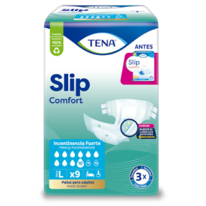 Tena Slip comfort Talla L pañal para adultos Paquete X 9 Unidades 