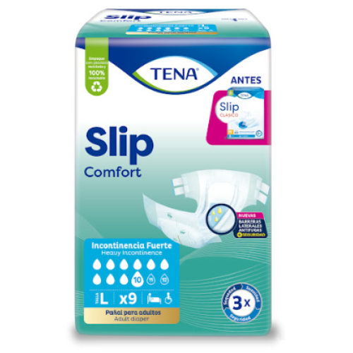 Tena Slip comfort Talla L pañal para adultos Paquete X 9 Unidades 