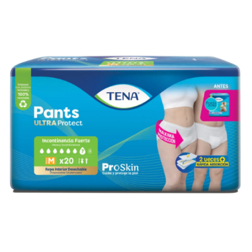 tena pants ultra protect M Paquete x 20 Unidades 