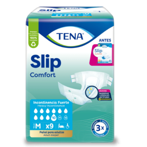 Tena slip comfort Talla M Paquete X 9 Unidades 