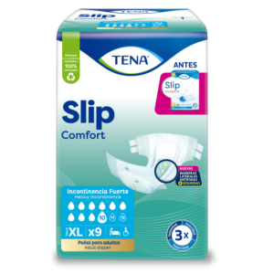Tena Slip comfort incontinencia fuerte Talla XL Paquete X 9 Unidades