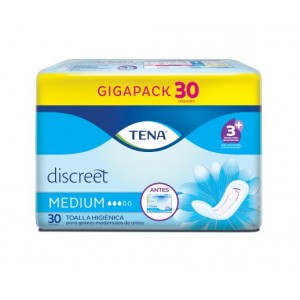 Tena Toallas Mujer Medium Paquete X 30 Unidades 