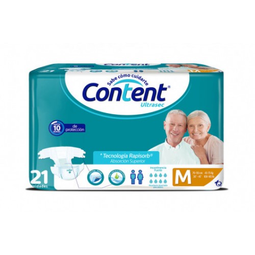 Content Ultrasec Talla M Paquete X 21 Unidades 