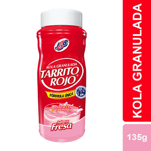 Tarrito Rojo Fresa Frasco X 135 Gramos 