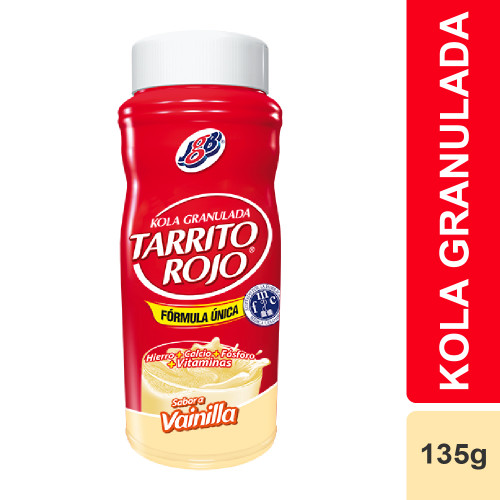 Tarrito Rojo Vainilla Frasco X 135 Gramos 