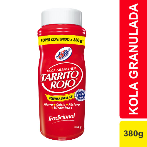 Tarrito Rojo Tradicional Super contenido Frasco X 380 Gramos 