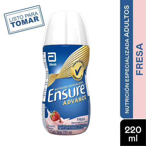 Ensure Advance liquido Sabor Fresa Frasco X 237 Ml 