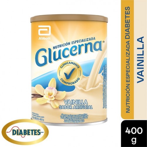 Glucerna Nutrición especializada Sabor vainilla Lata X 400 Gramos 