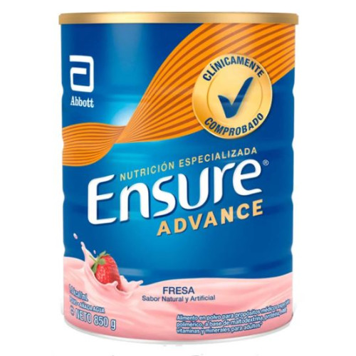 Ensure Advance Fresa Lata X 850 Gramos