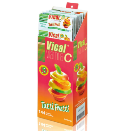vical vit c x 144 tabletas tutti frutti