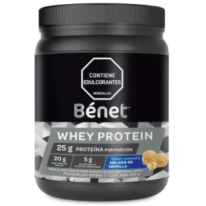Bénet whey protein mezcla en polvo sabor Helado de vainilla Pote X 595 Gramos  Bénet whey protein mezcla en polvo sabor Helado de vainilla Pote X 595 Gramos