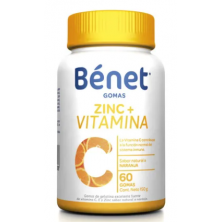 Bénet  zinc + vitamina C Frasco X 60 Gomas 