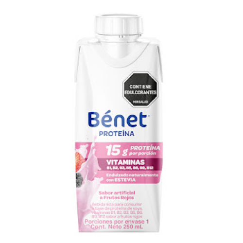 bénet bebida lista frutos rojos x 250 ml